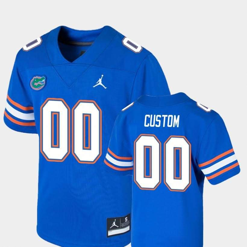 Men's NCAA Florida Gators Customize #00 Stitched Authentic Jordan Brand Royal Game College Football Jersey SMU3265EL